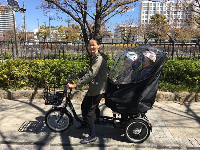 発表】ふたごじてんしゃ専用レインカバー | ふたごじてんしゃ 